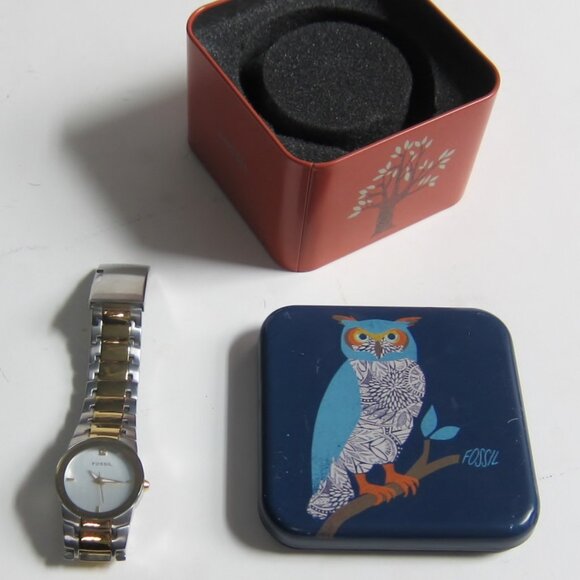 Fossil Stainless Steel Two Tone Case Band Quartz watch main image 5